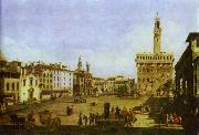 Bernardo Bellotto Signoria Square in Florence. oil